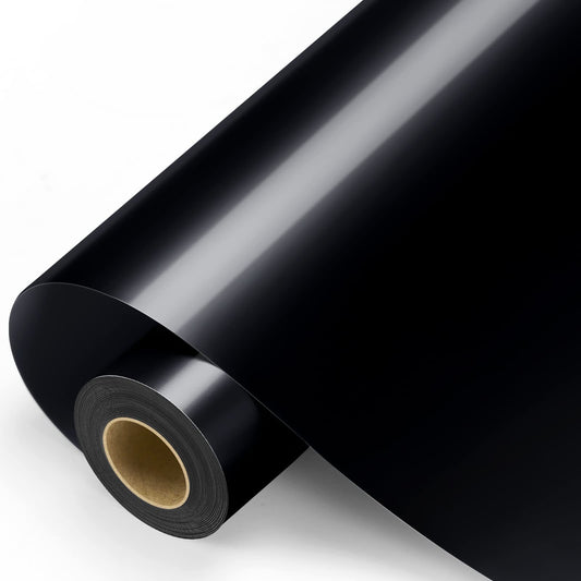 Vinilo de Corte Negro Brillante 1.22m x 50m - Alta Calidad y Brillo