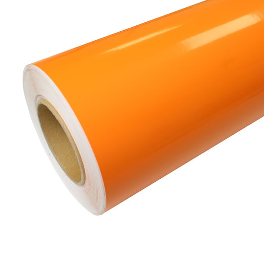 Vinilo de Corte Naranja 1.22m x 50m - Brillante y Duradero