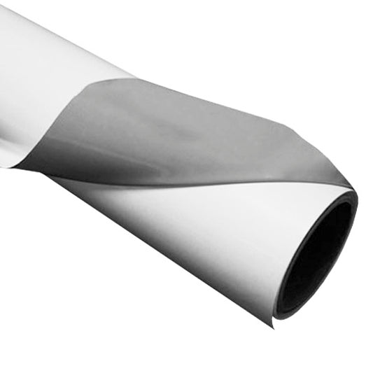 Vinilo Promocional Blanco Matte con Adhesivo Gris en Rollos de 1.37m y 1.52m x 50m