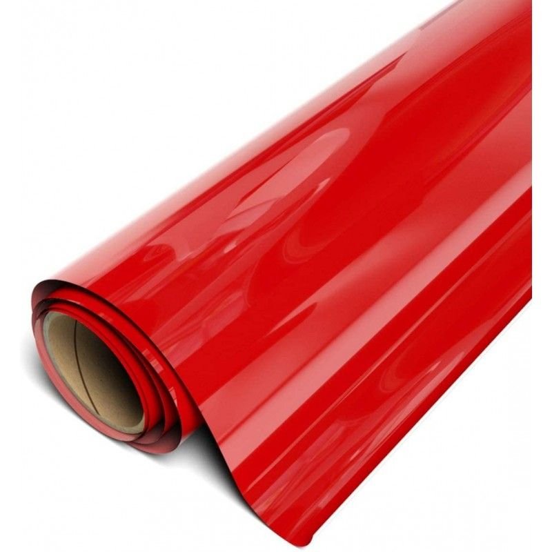 Vinilo de Corte Rojo Fuego 1.22m x 50m - Resistente y Llamativo